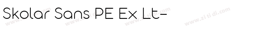 Skolar Sans PE Ex Lt字体转换